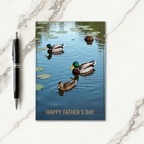 Emerald Fathers Day Drake Card
