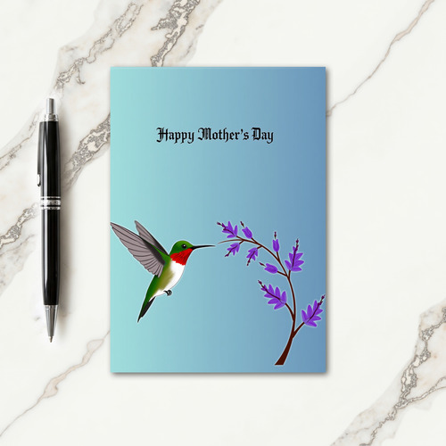 Emerald Floral Mothers Day Card
