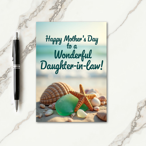 Emerald Glass Mothers Day Card