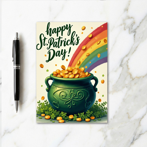 Emerald Gold Pattern Card