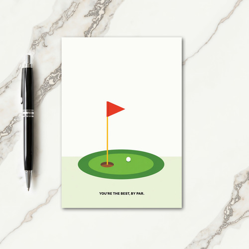 Emerald Golf Fathers Day Card