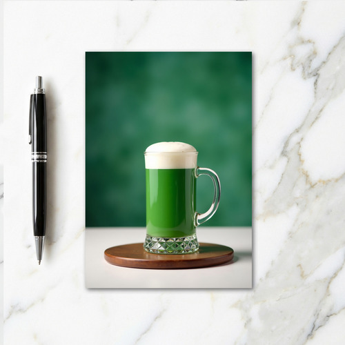Emerald Green Drink Art Card