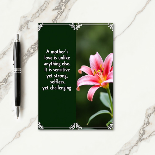 Emerald Green Flower Greeting Card