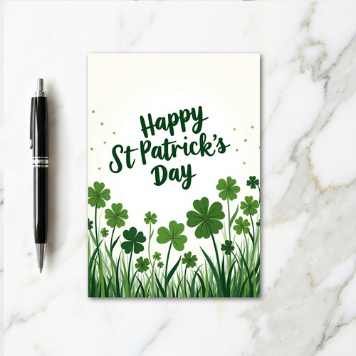 Emerald Green St Patricks Card