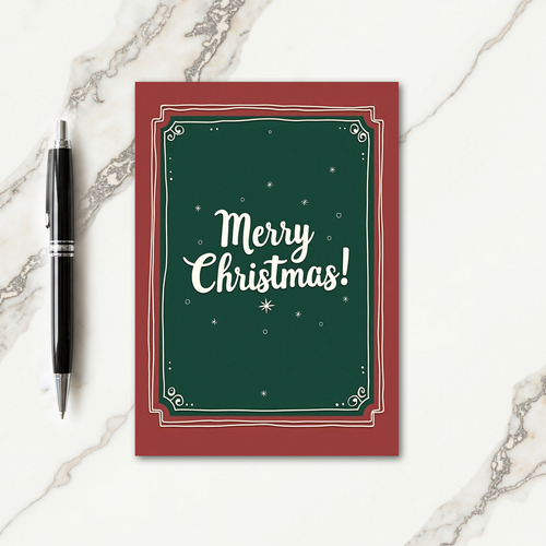 Emerald Handcrafted Holiday Card