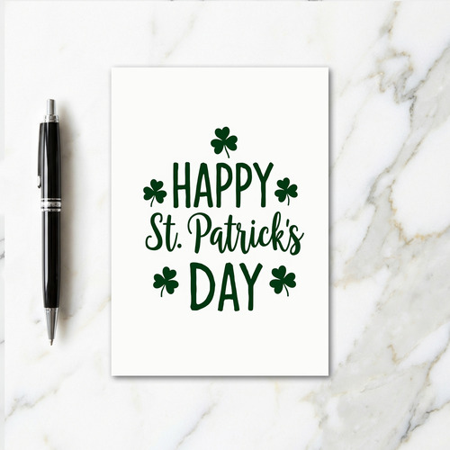 Emerald Happy Day Glitter Texture Card