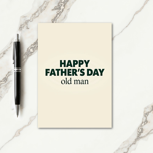 Emerald Happy Fathers Day Card