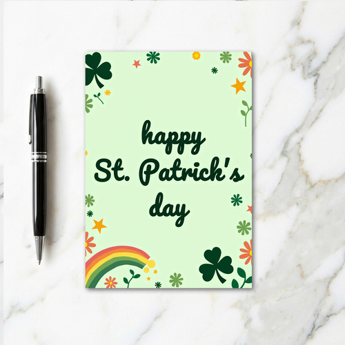 Emerald Happy St Patricks Day Card