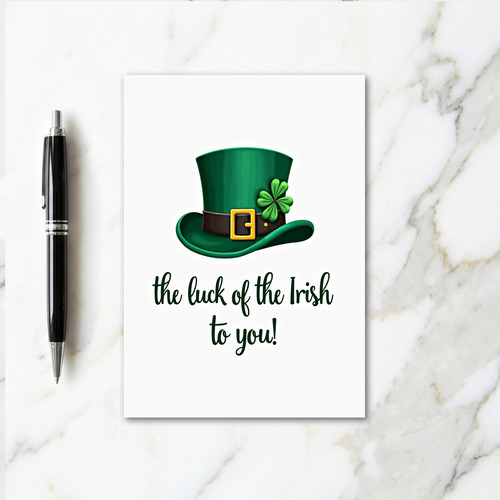 Emerald Hat Luck Card