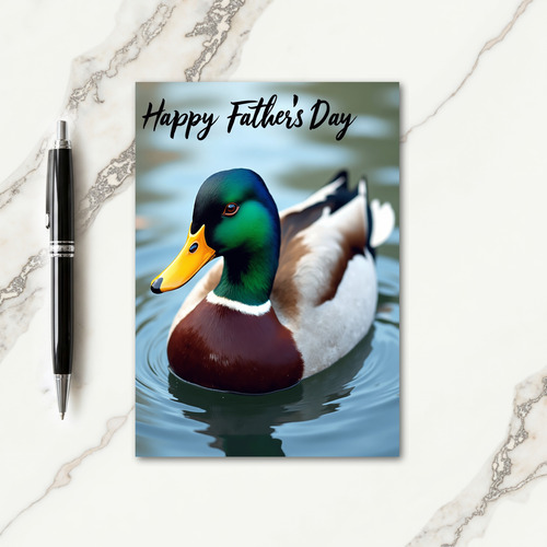 Emerald Headed Fathers Day Card