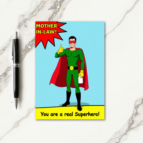 Emerald Hero Mother In Law Card
