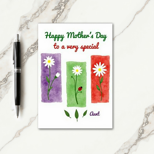 Emerald Insect Mothers Day Card