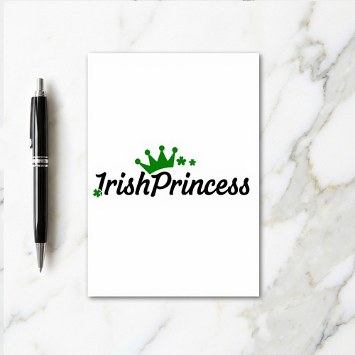 Emerald Irishprincess Crown Card