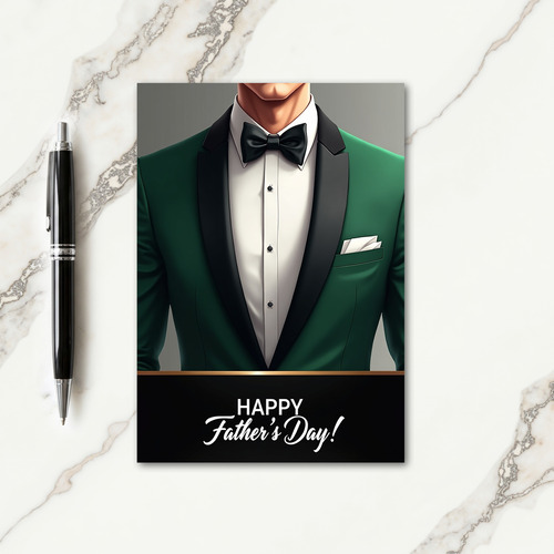 Emerald Jacket Fathers Day Card
