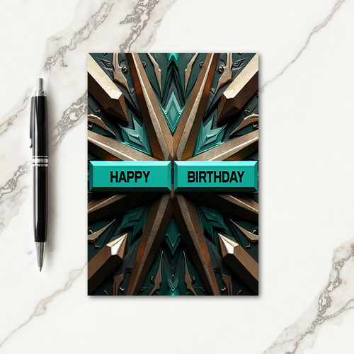 Emerald Jewel Birthday Card