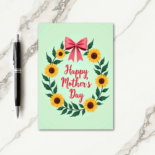 Emerald Leaves Mothers Day Card