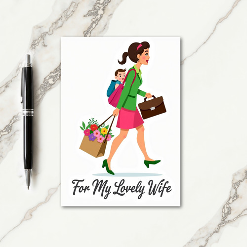 Emerald Mom Floral Mothers Day Card