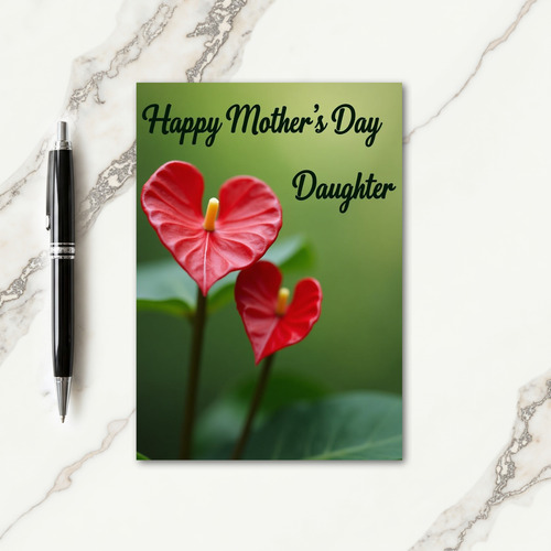 Emerald Mothers Day Daughter Card