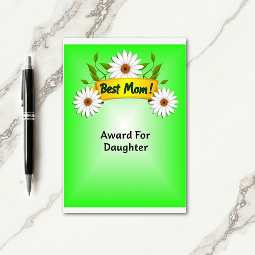 Emerald Mothers Day Flowers Card