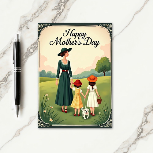 Emerald Mothers Day Meadow Card