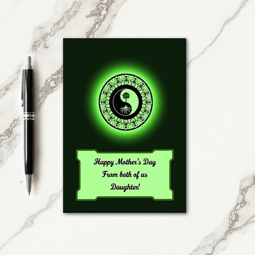 Emerald Mothers Day Tree Card