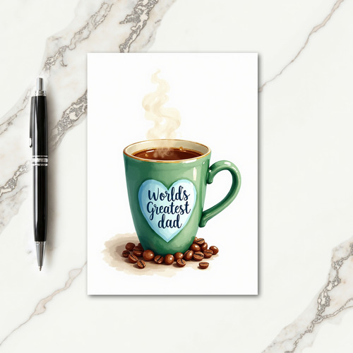 Emerald Mug Fathers Day Card