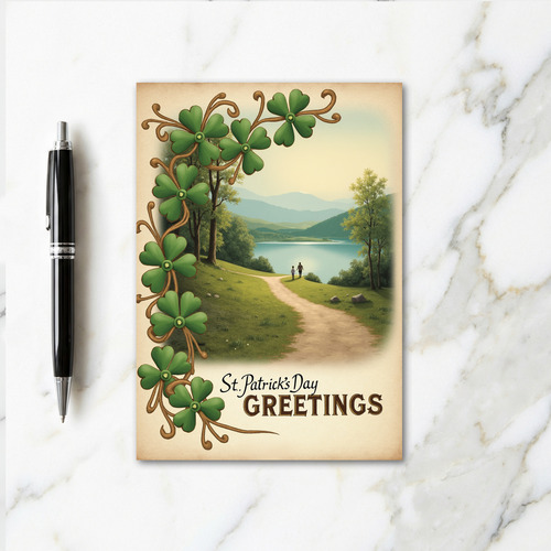 Emerald Path St Patricks Day Card