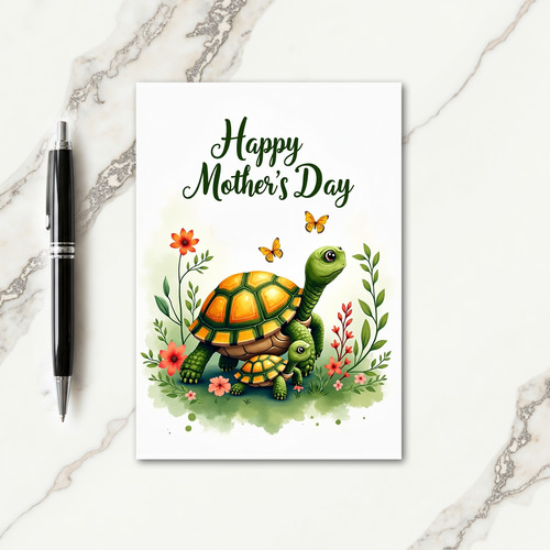 Emerald Reptile Mothers Day Card