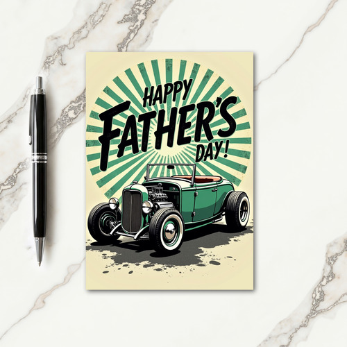 Emerald Roadster Fathers Card