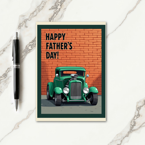 Emerald Roadster Fathers Day Card