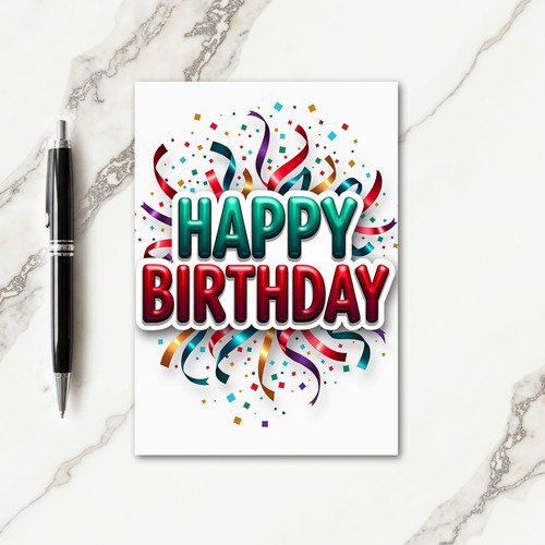 Emerald Ruby Birthday Card