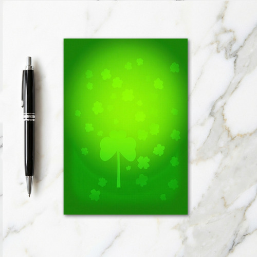 Emerald Shamrock Faux Gold Foil Card
