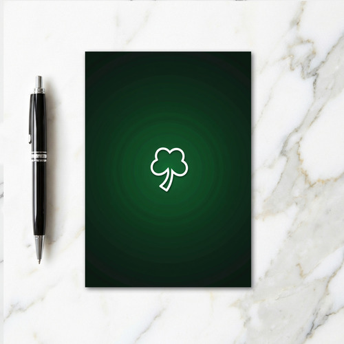 Emerald Shamrock Fortune Card