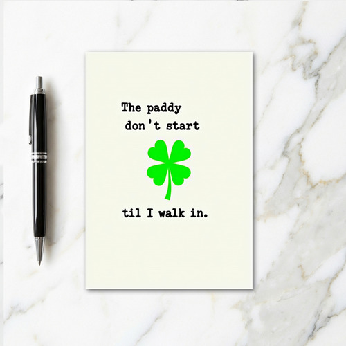 Emerald Shamrock Fun Card