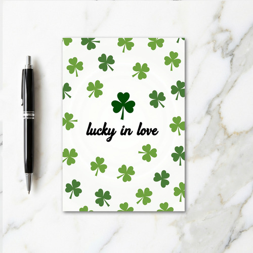 Emerald Shamrock Love Pattern Card