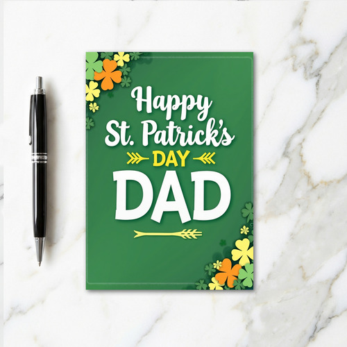 Emerald St Patricks Day Dad Card