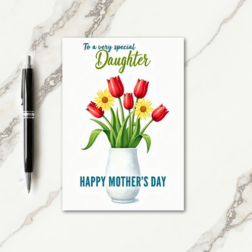 Emerald Stems Mothers Day Card