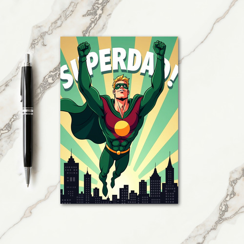 Emerald Superdad Sky High Card