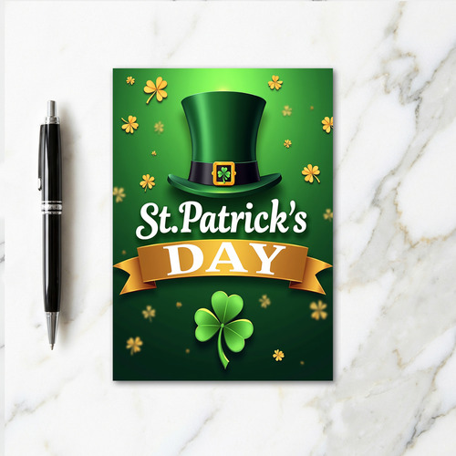 Emerald Top Hat Art Card