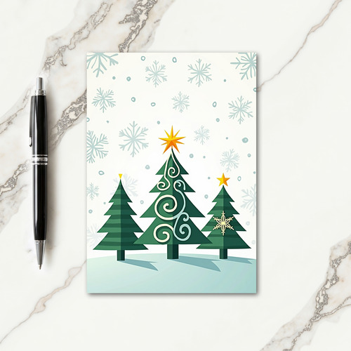 Emerald Tree Holiday Card