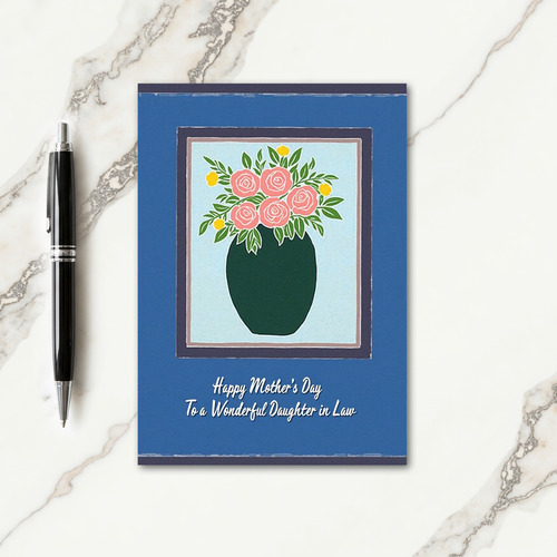 Emerald Vase Mothers Day Card