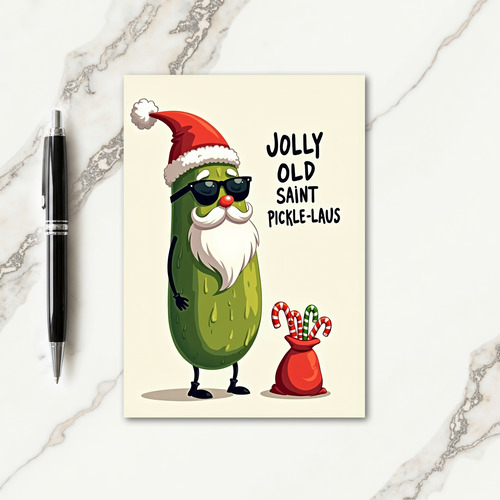 Emerald Whimsy Christmas Card