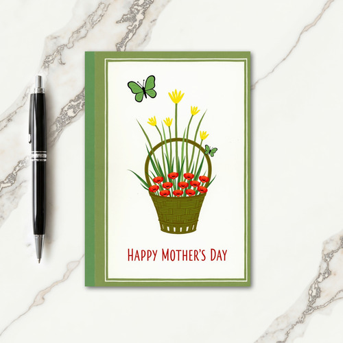 Emerald Wings Mothers Day Card
