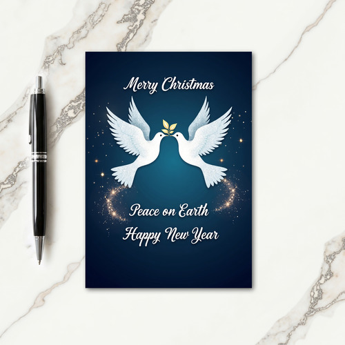 Enchanted Birds Christmas Card