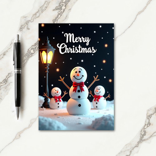 Enchanted Snow Christmas Card