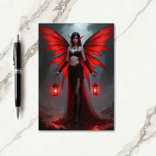 Enchanted Winged Figure Card