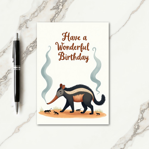 Enchanting Snout Birthday Card