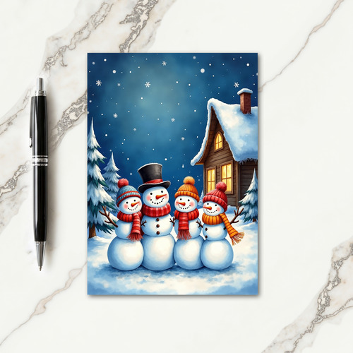 Enchanting Snow Friends Card