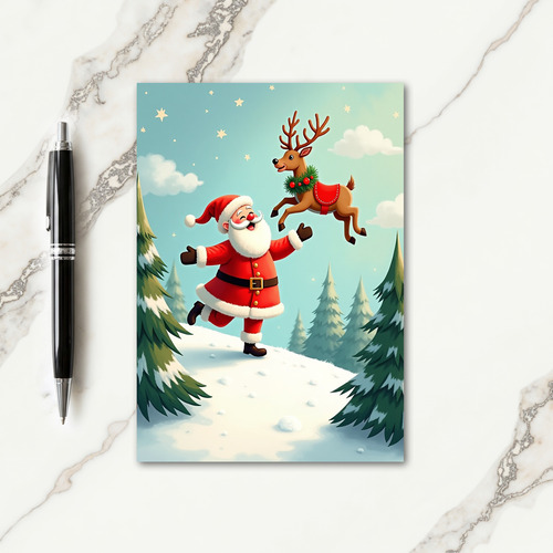 Enchanting Snow Scene Card