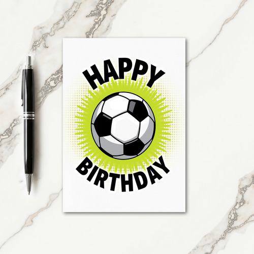Energetic Ball Birthday Card